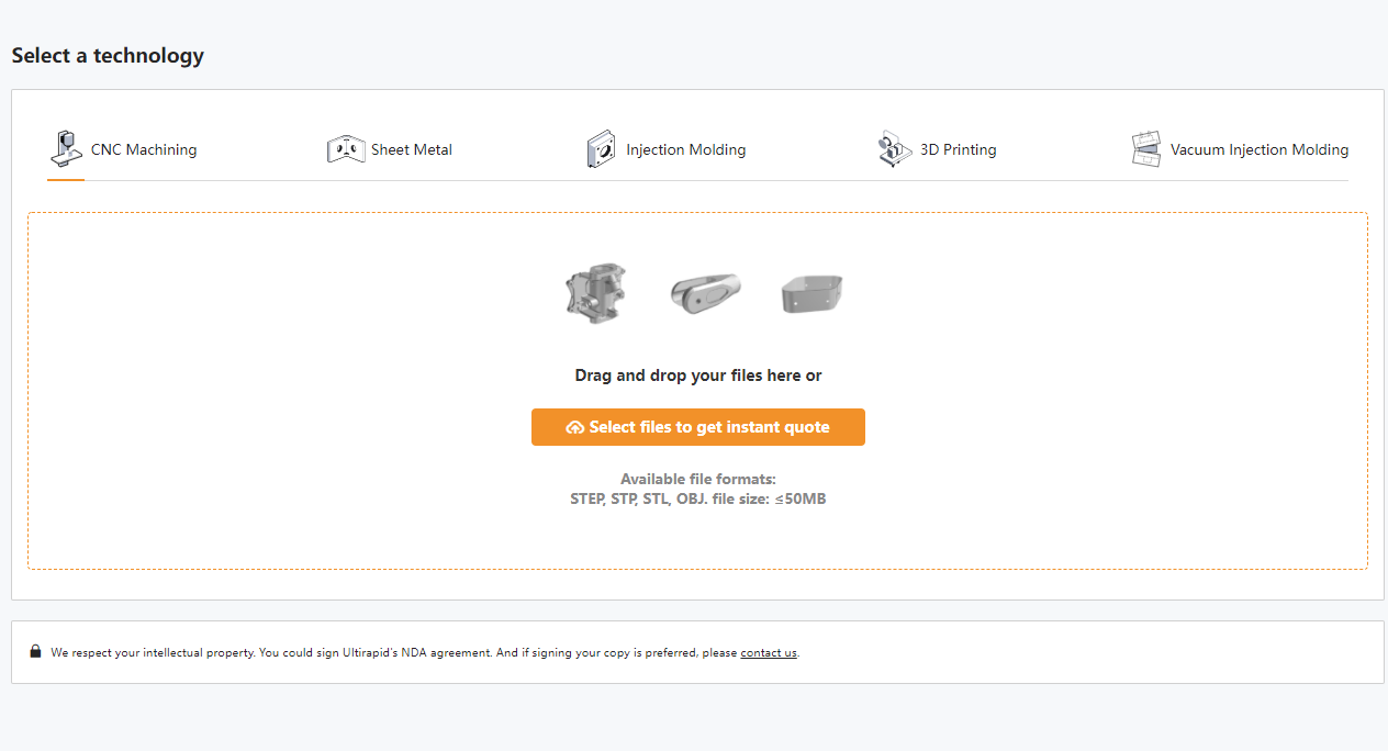 CNC online instant quote system 1321 0