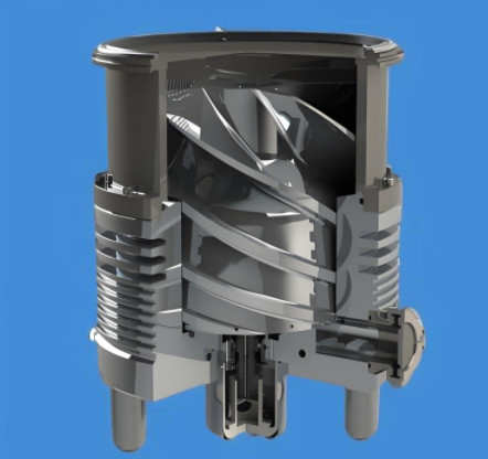 Molecular Pump Impeller Machining for Semiconductor Equipment 2799 0